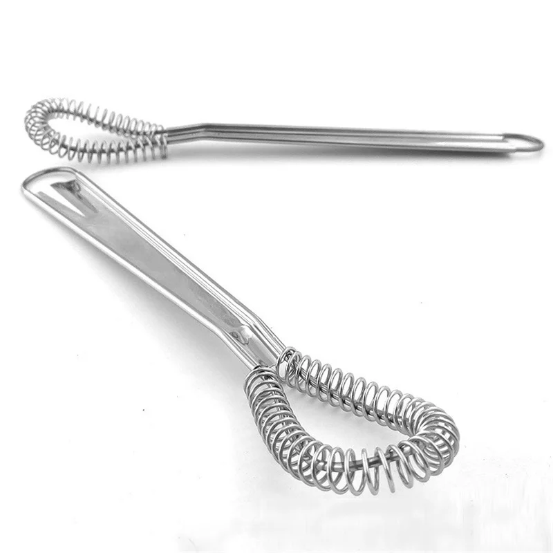 1Pc Stainless Steel Magic Hand Held Spring Whisk Mini Kitchen Eggs Sauces Mixer^..