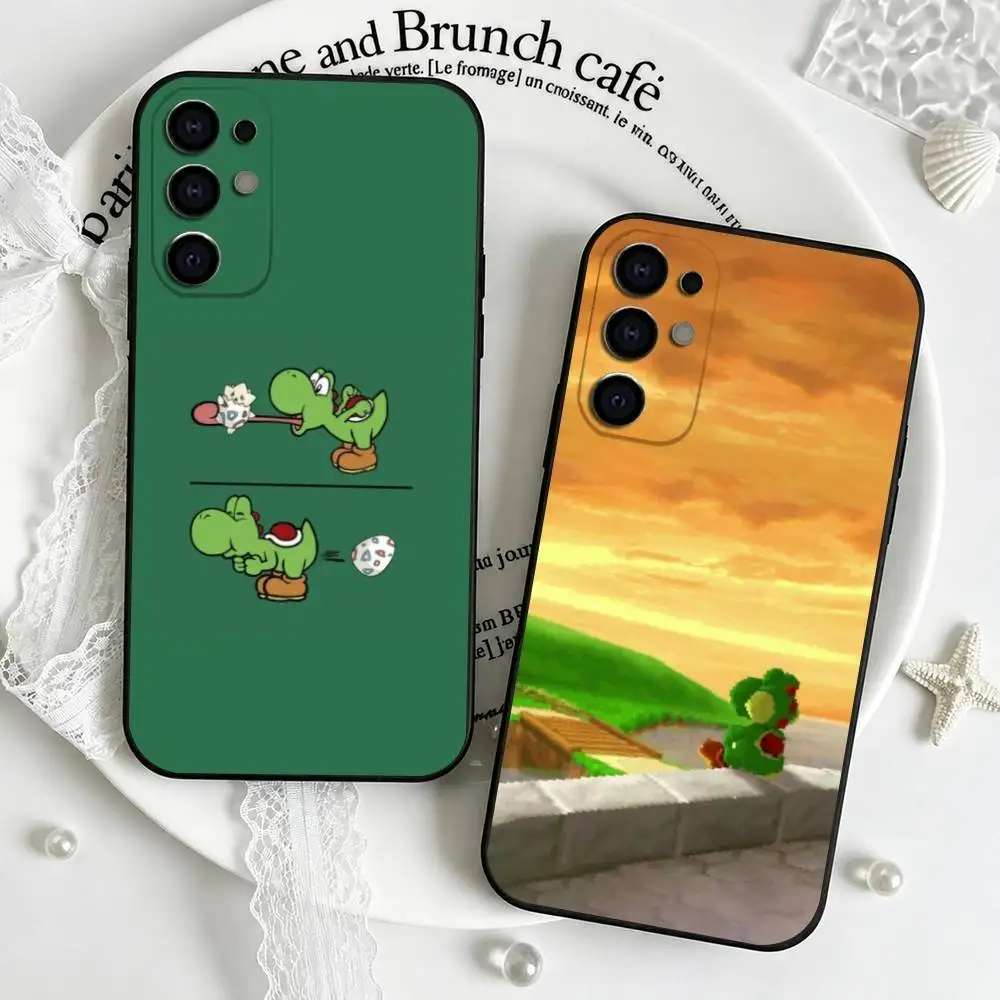 S-Super M-Marios Yoshis  Phone Case For Samsung S25,S24,S21,S22,S23,S30,Ultra,S20,Plus,Fe,Lite,Note,10,Black Cover