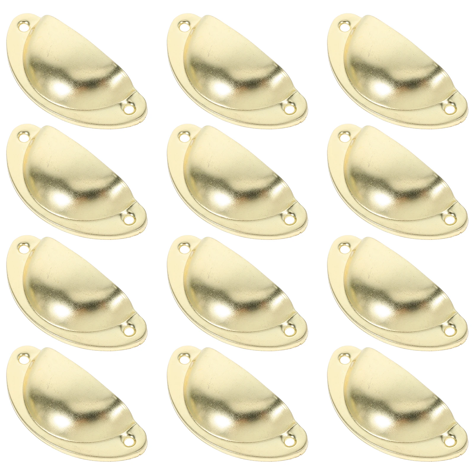 

12 Pcs Drawer Semicircle Handles Iron Furniture Cabinet Door Hardware for Kitchen Wardrobe Dresser Style