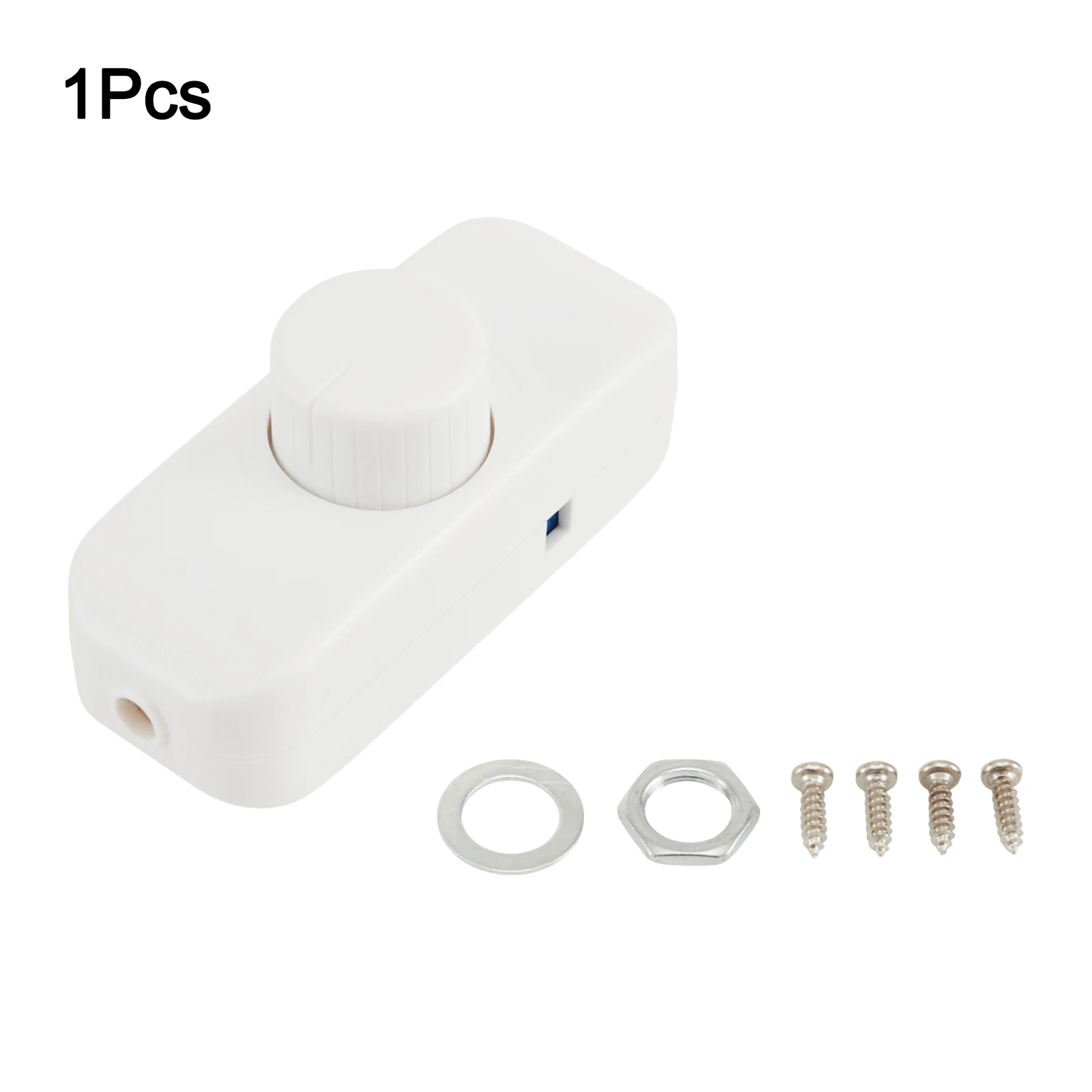 LED Dimmer Switch 220V-240V Push On Off Rotary Inline Controller For Trailing For Edge Light Bulb Lamp Brightness Adjustment Too
