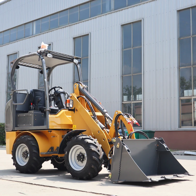 Free Shipping Small 4x4 Drive Wheel Loader Compact Mini Wheel Loader Garden Farm Grapple Wheel Loader With Attachments