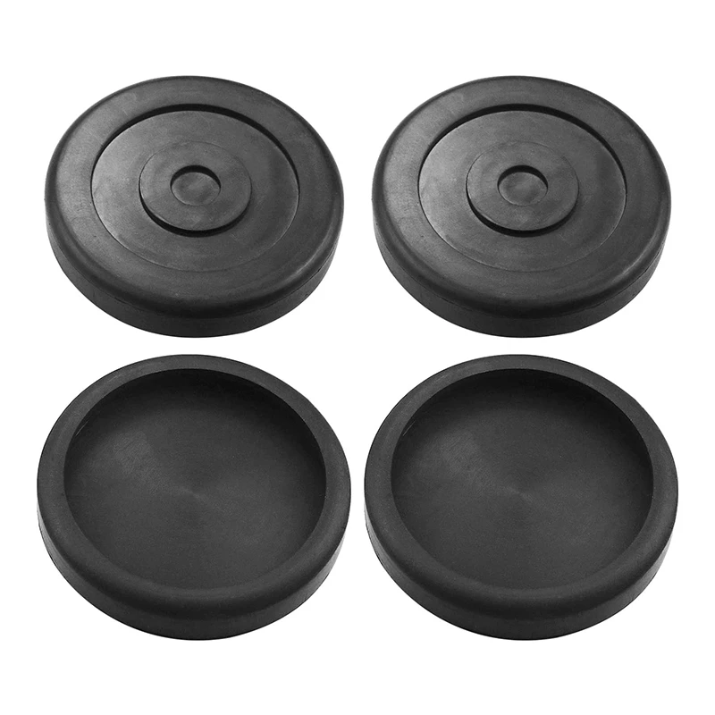 Round Rubber Arm Pads Roll Bridge Jack Pads 5715017 Replace For BENDPAK Lift DANMAR Lift ,4 Pack