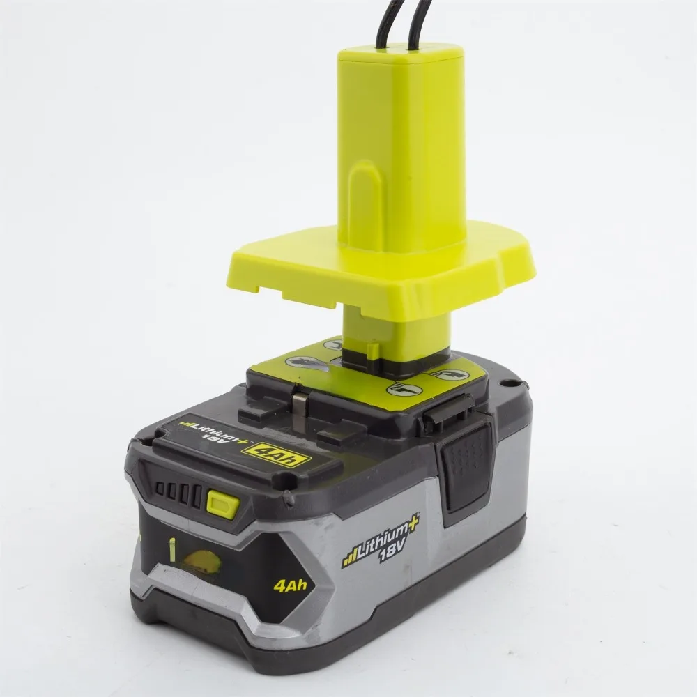 Imagem -03 - Adaptador de Tomada Inversor de Energia Portátil 200w para Ryobi 18v One Mais Íon de Lítio dc 18v para ac 110v Alimentado com Usb Duplo 5v2.4a