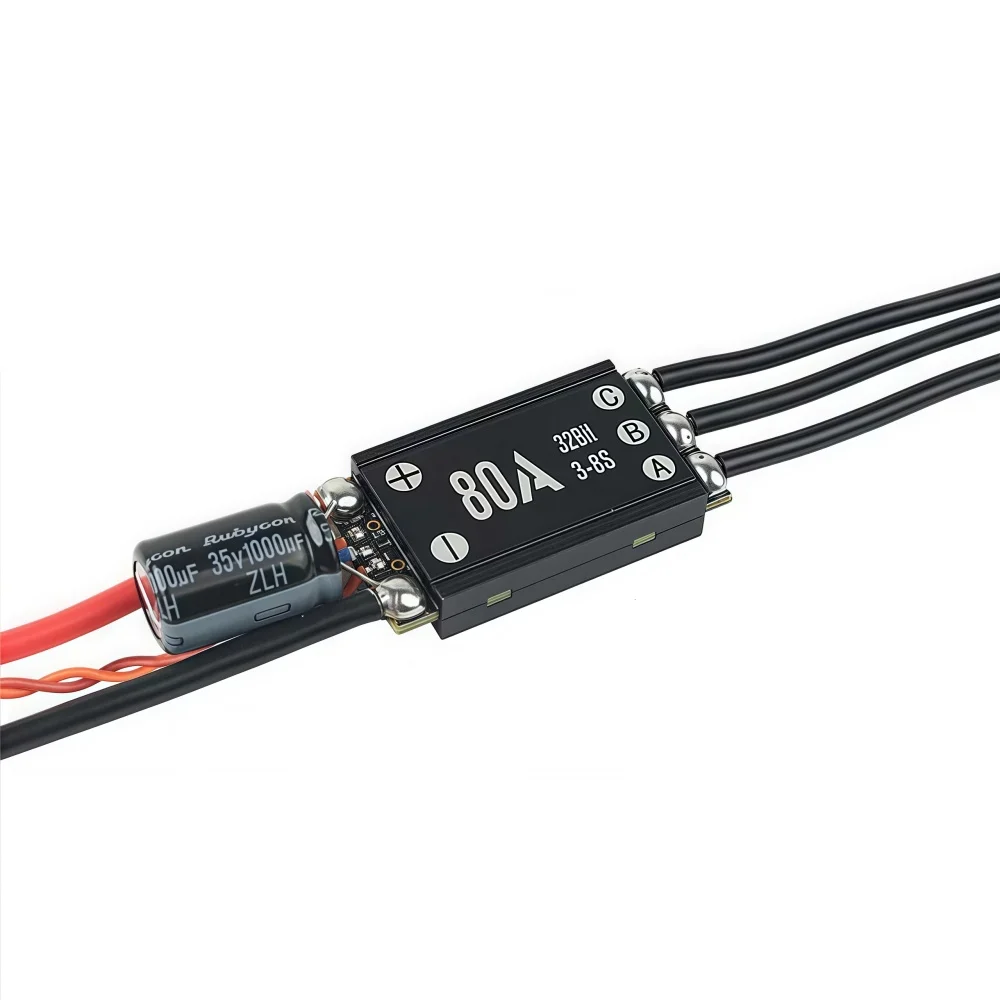 FATJAY KYE-80A 3-8S 33V ESC 32ビット水中スラスターブラシレス電子スピードコントローラー RCボート用