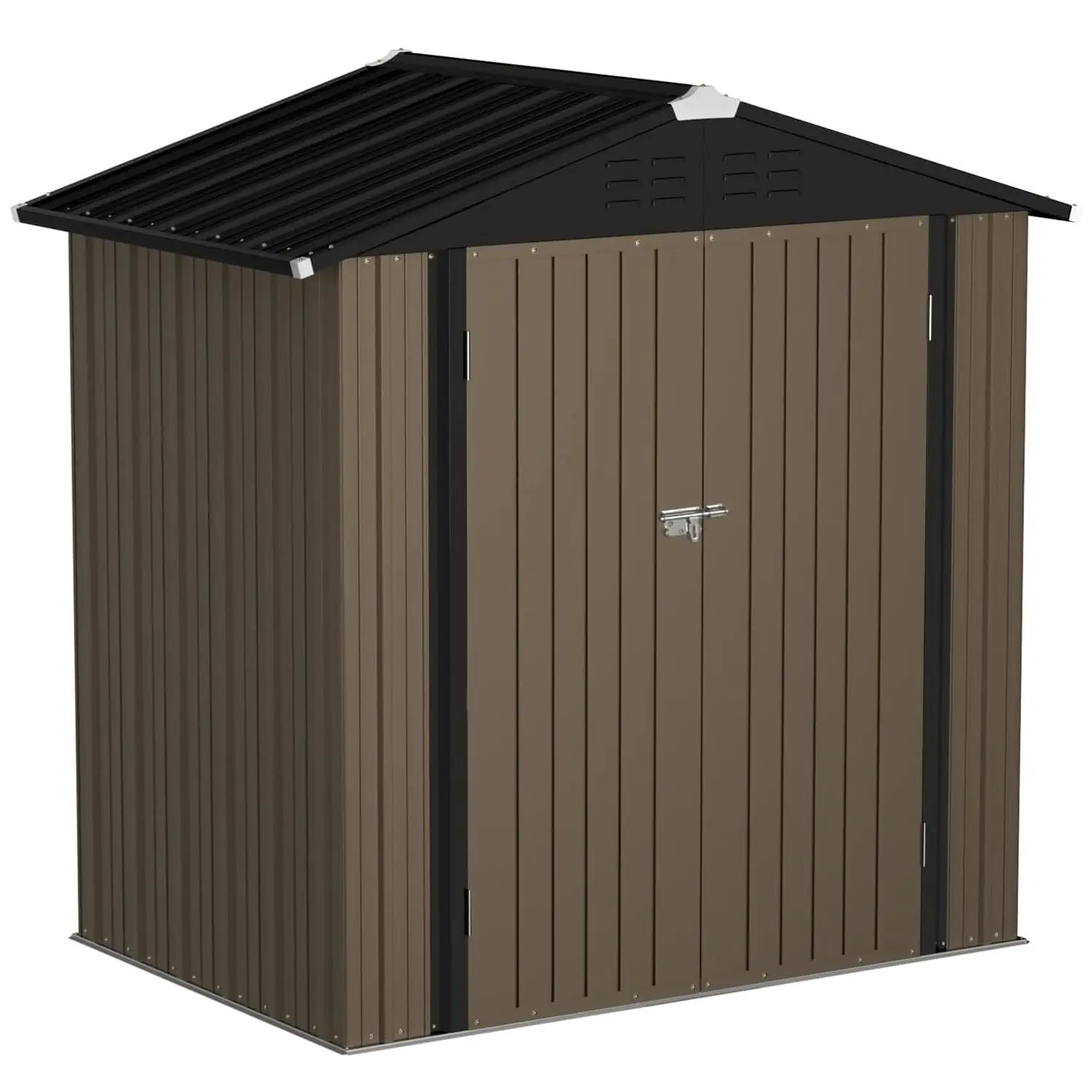 Metal Outdoor Storage Shed 6x4FT Weather Resistant Backyard Garden Tool Shed, Customized view 2
