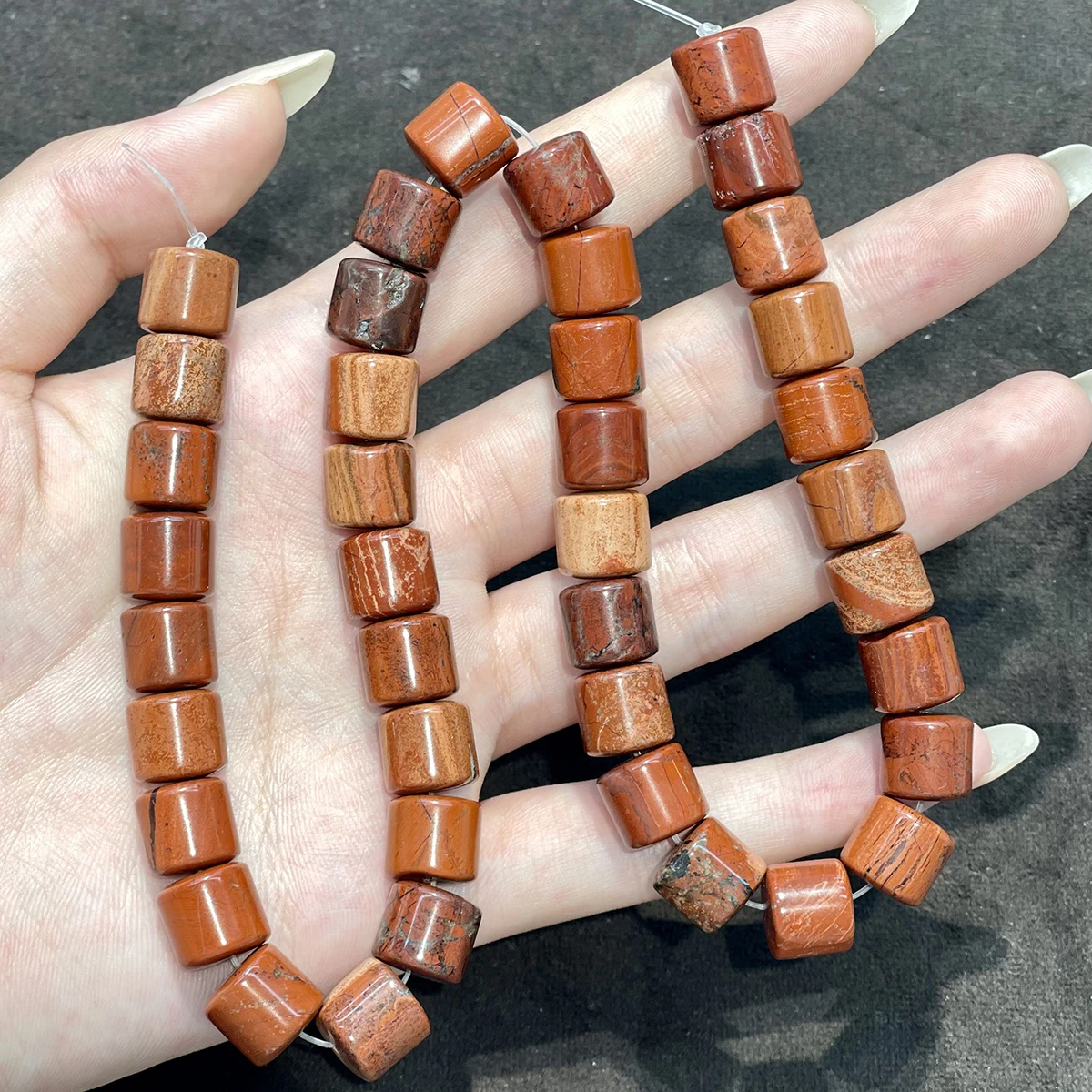 40 Stück 10mm Halbfertige Fassförmige Perlen Natürliche Kristallperlen für Schmuckherstellung DIY Halsketten Armbänder und Accessoires – Detail 26