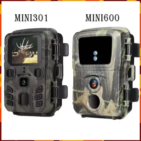 Mini600/Mini301 미니 트레일 사냥 카메라 야생 동물 사냥꾼 카메라 20MP 1080P 숲 동물 캠 사진 트랩 감시 추적