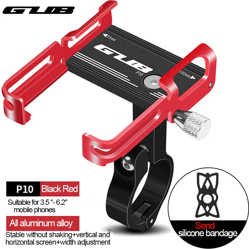 GUB P10 Bicycle Mobile Phone Bracket Aluminum Alloy Riding Navigation Bracket Battery Electric Vehicle Motorcycle Bracket