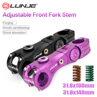 Mtb Power Shock absorber Stem  Road Mountain Bike Table 100/140mm Rod Adjustable Bicycle Handlebar Stem 31.8 Riser