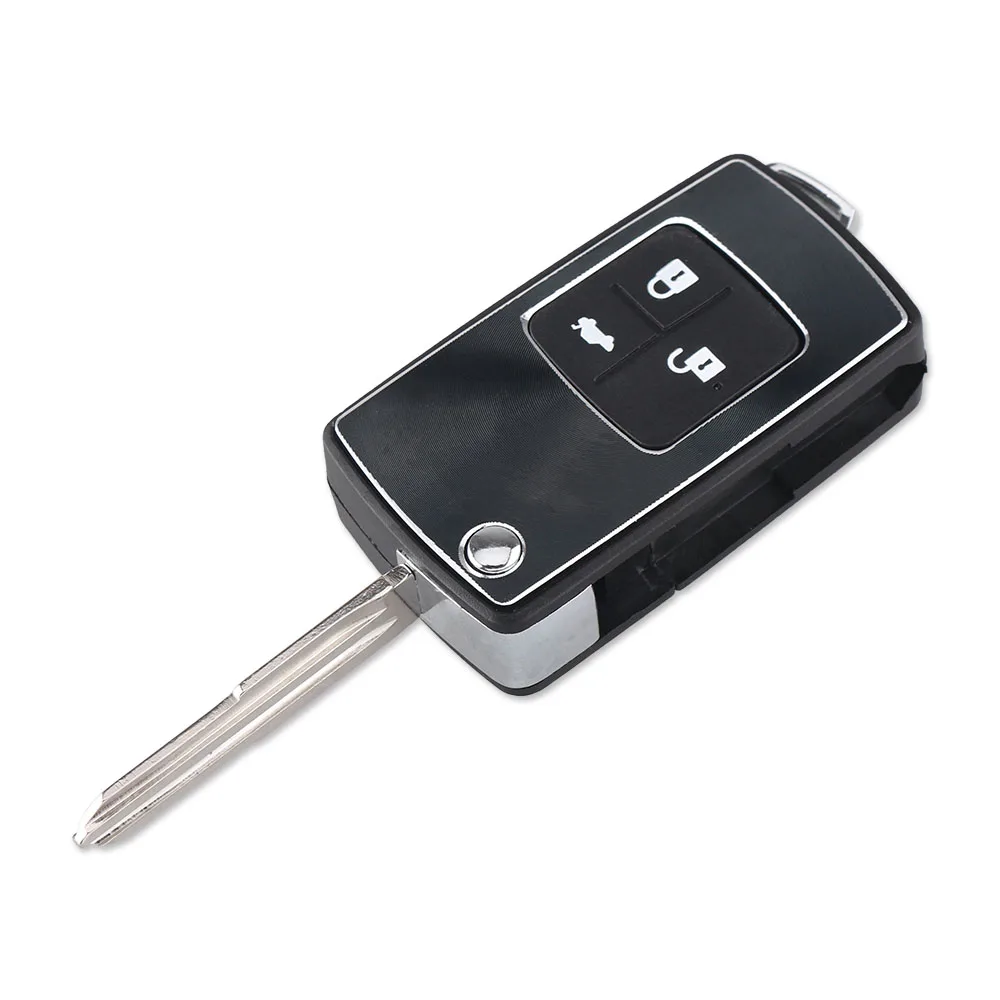 KEYYOU Key Shell per Chevrolet Epica 3 pulsanti telecomando Flip pieghevole Keyless Entry custodia per chiave per Auto remota lama destra automatica