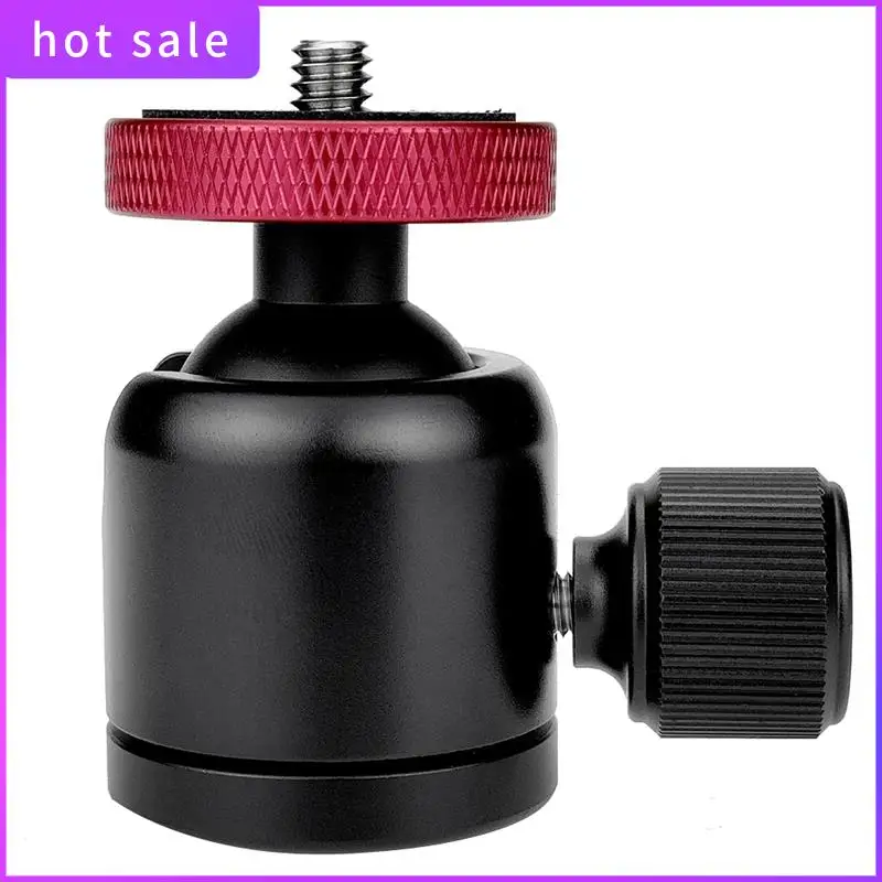 ELEC-Universal 360 °   رأس كروي علوي 1/4 بوصة منفذ سفلي 3/8 بوصة منفذ تصوير كروي صغير لكاميرا DSLR ترايبود