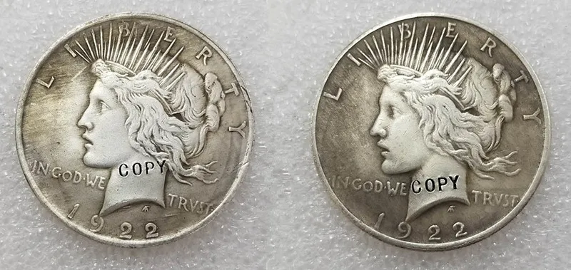 1922 Peace Dollar Two Face Coin(1922) COPY COINS