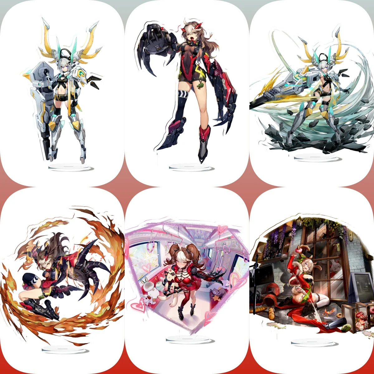 

15CM Charm game cross core Acrylic Stand Model Cosplay Characters Ornament Accessories Goods Collection Christmas Gifts