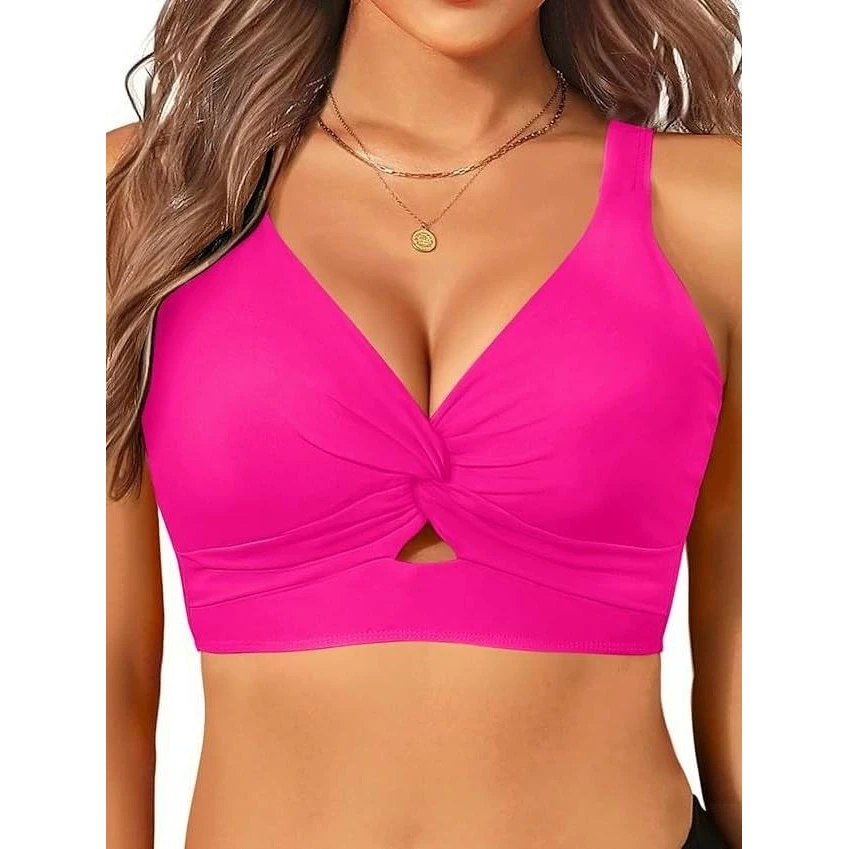 

Women's Bikini Top Neckline Vacation Beach Casual Style Swimming Suit Yoga Fitness Fan Goods Accessories