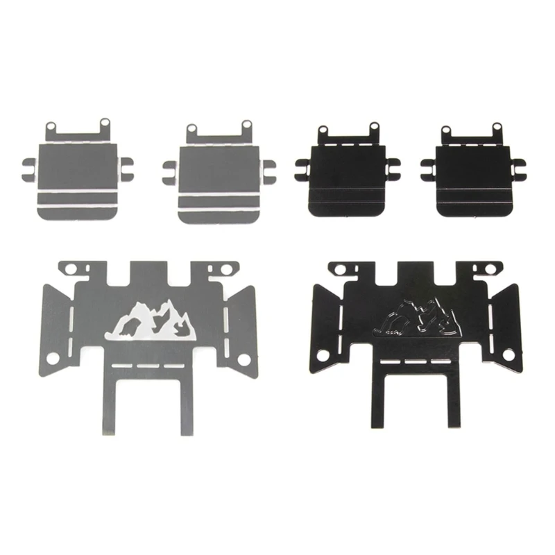 

F19F Chassis Set for TRX4M Stainless Steel Chassis Skid Plate Axles Protector for 1/18 TRX4M Remote Control Car