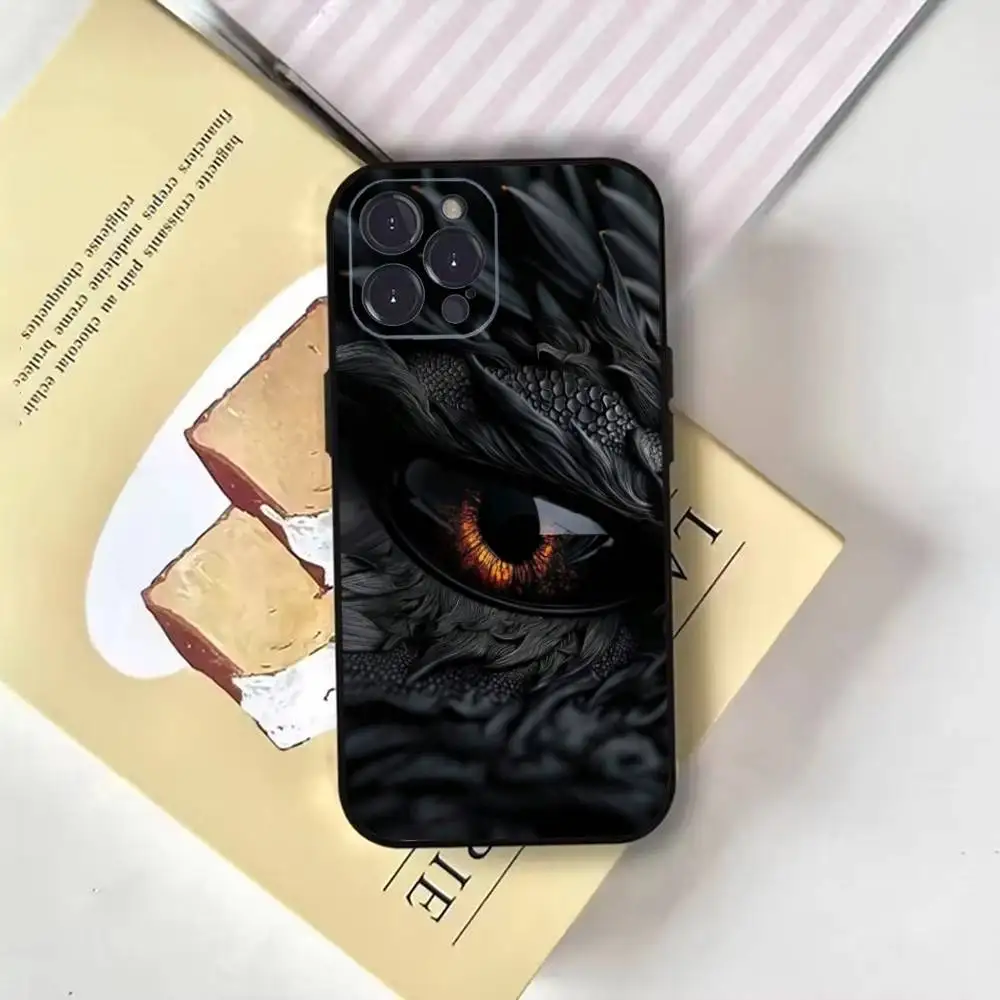 Evil eyes Phone Case For iPhone16,15,14,13,12,11 Plus,Pro Max,XS,X,XR,SE,Mini,8,7,Soft Black Cover