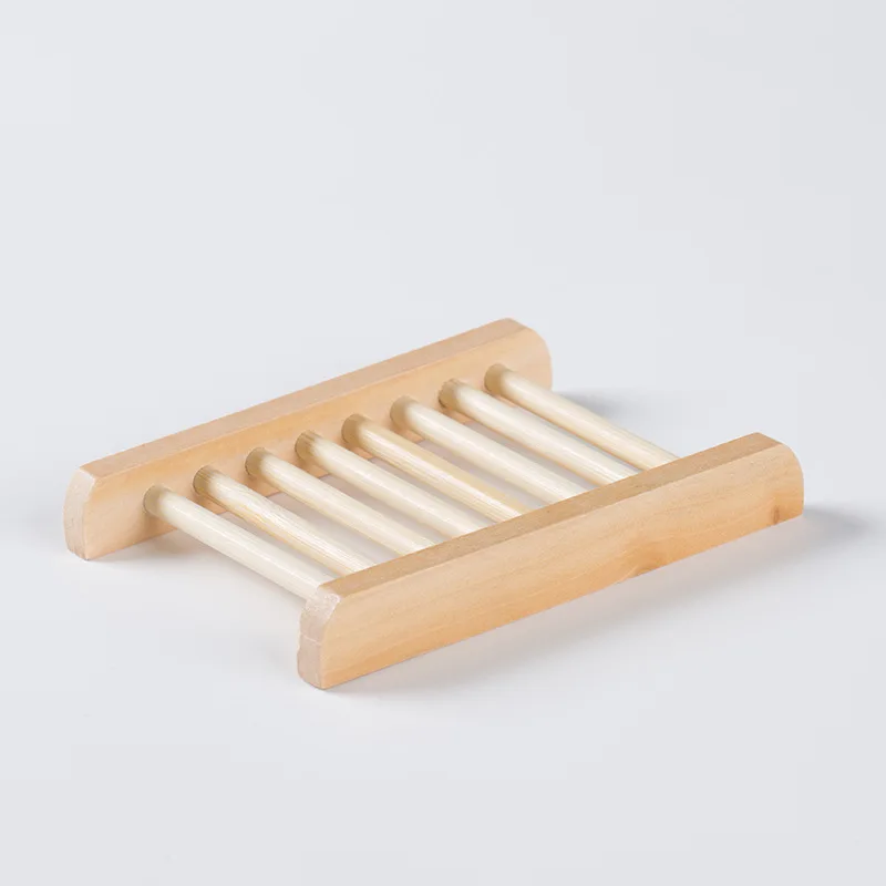 Creative bamboo soap rack wooden soap box solid wood leaching soap rack bamboo soap holder