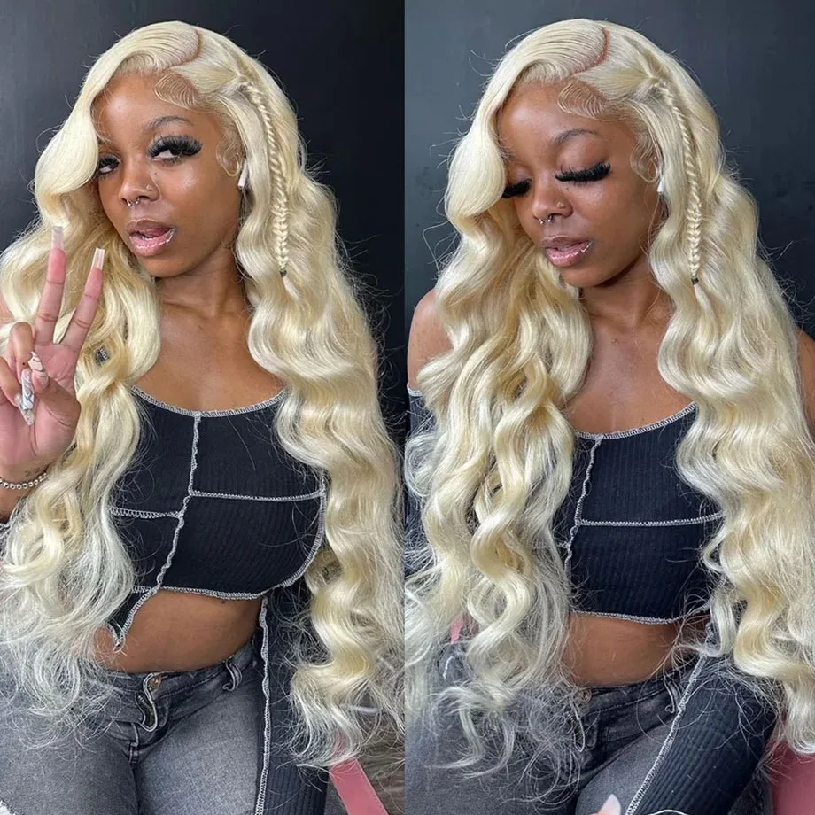 613 HD Lace Frontal Wigs 13x6 Blonde Body Wave Lace Front Wigs Human Hair 13x4 Transparent Lace Front Wig Brazilian  For Women