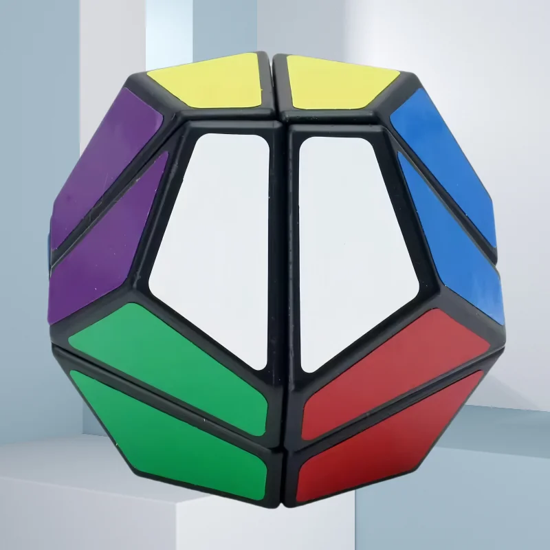 LanLan-Cubo de dodecaedro de segunda orden, pegatina de forma extraña, Cubo de velocidad divertido, rompecabezas profesional, juguetes, regalo para niños, Cubo mágico
