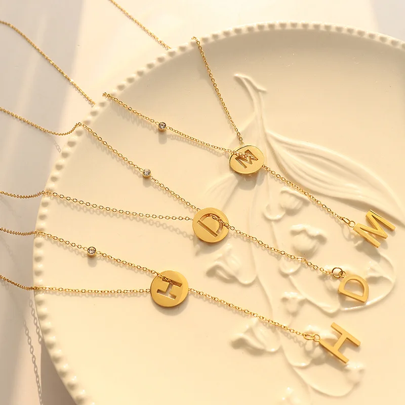 

Double Layered Link Initial Bracelets for Women, Letter A-Z Stackable Beaded Letter with Disc Monogram Jewelry Birthday Present