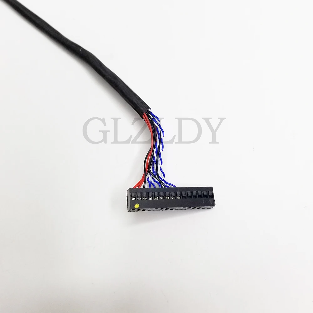 Кабель LVDS для CMO V216B1-L01 1366*768 LVDS 1 канал 8 бит 30P 1,0 шаг левая мощность FFC FPC Кабель ЖК-экрана Линейный провод 25 см