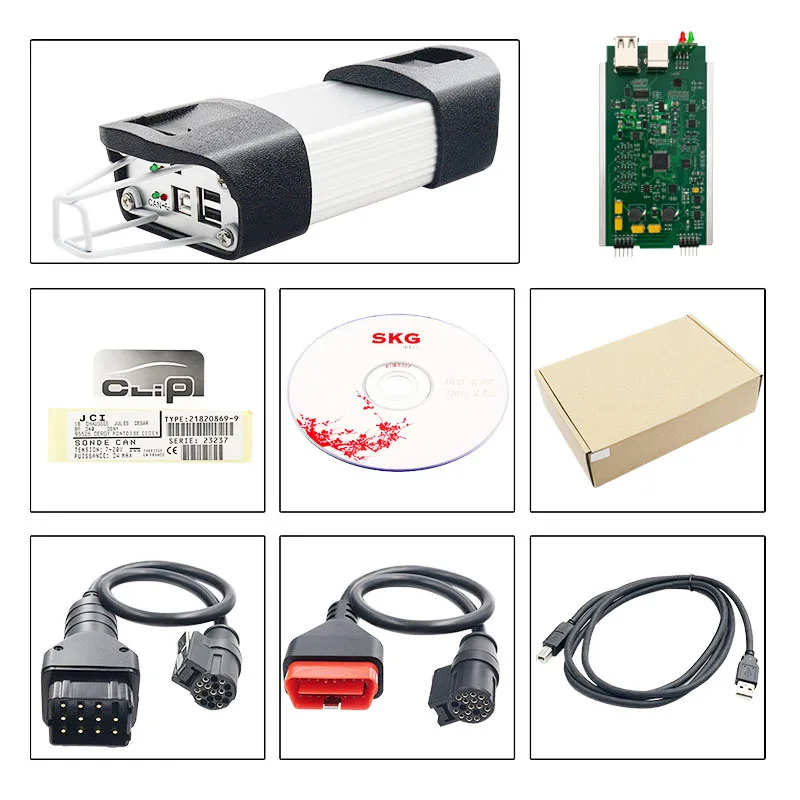 RENAUT CAN Clip Latest Version V236 System Diagnostic Programming include Can-M Reprog Can Clip OBD2 Diagnostic Interface Tool