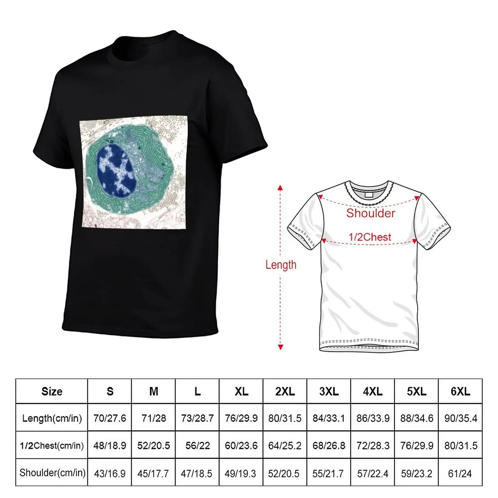 Plasma cell, TEM (C001/5627) T-Shirt anime stuff cute tops mens designer t shirt