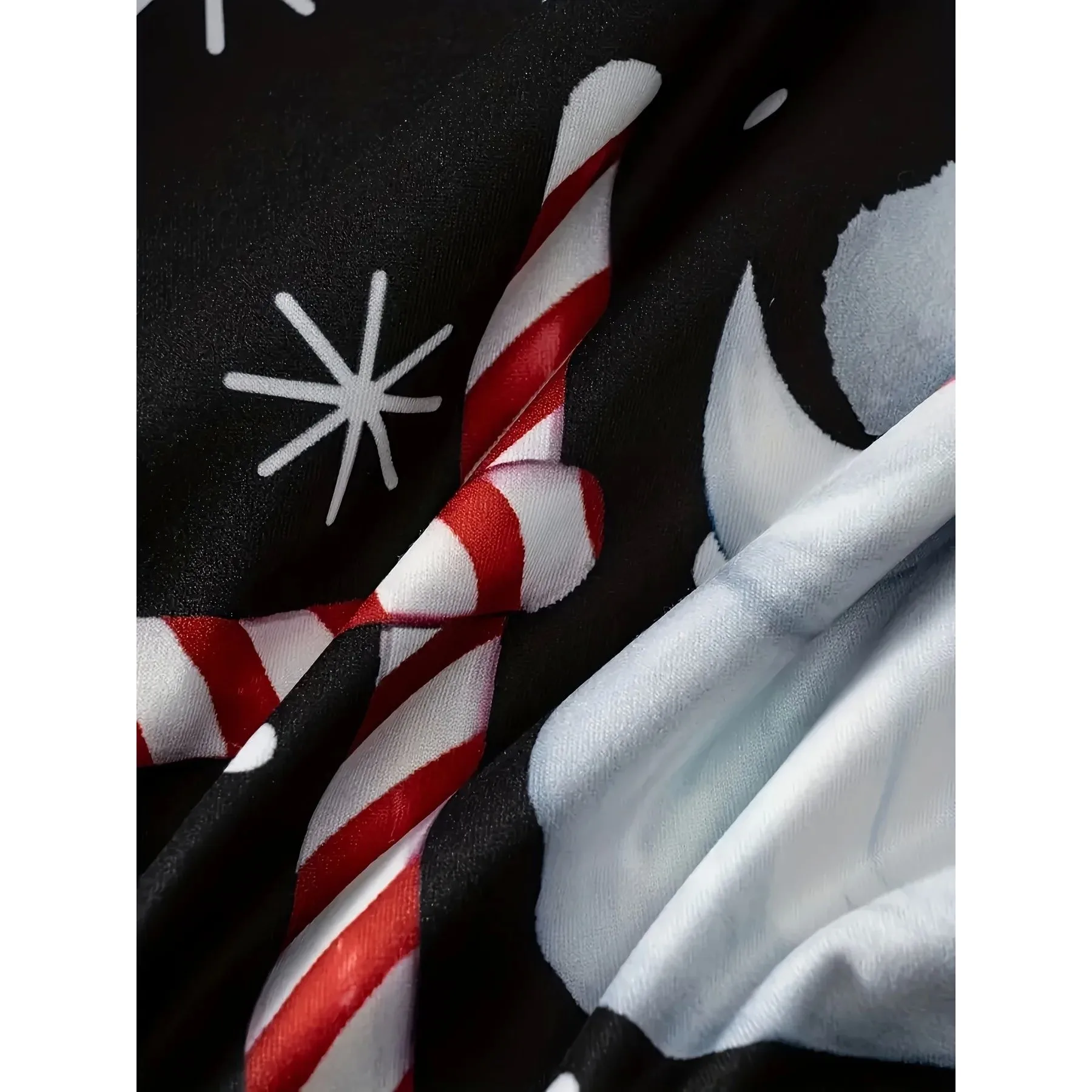 2024 New plus Size Women's S Claus Print Casual Long Sve Clothing Pear ape Fit Other Material 00% Winter Wear