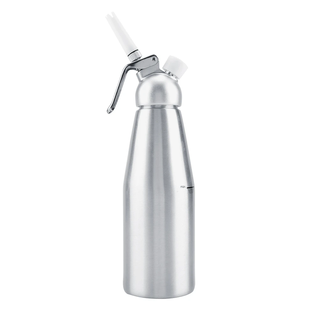 

Cream Dispenser, Silver Aluminum Butter Foamer, 1000ml Portable Aluminum Whipped Cream Dispenser Foamer Dessert Tool