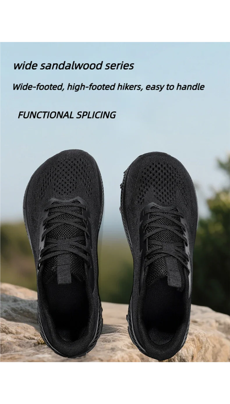 2026 Neu eingetroffene Herren-Wanderschuhe: Atmungsaktive Schnür-Trekking-Schuhe für Herren mit Dämpfung für Outdoor-Klettern und Tourismus – Detail 12