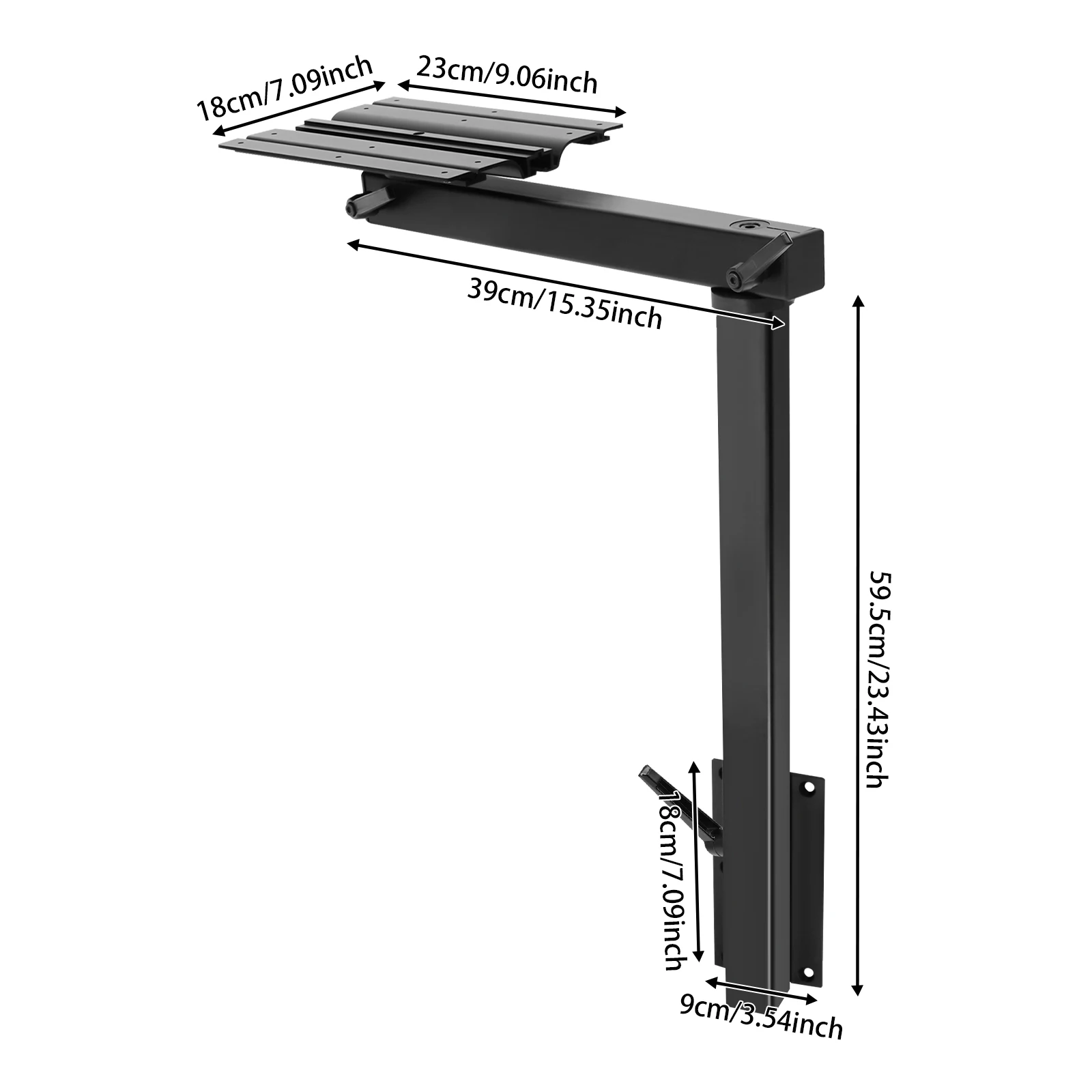 RV الجدول قوس 70lbs الحمولة طاولة دوارة الساق الارتفاع قابل للتعديل سبائك الألومنيوم قافلة الجدول الدعم #3