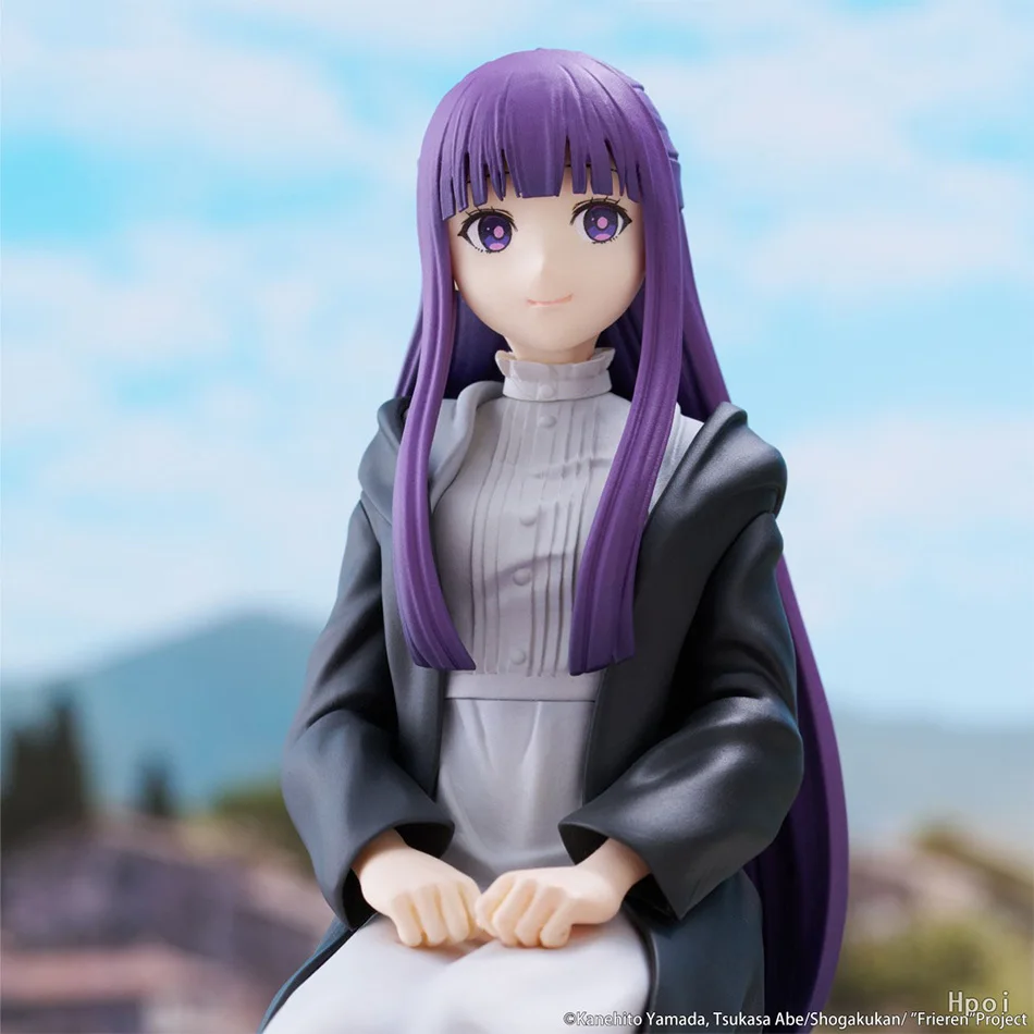 

14cm Frieren: Beyond Journey's End Anime Figure Sitting Fern PVC Action Figures Frieren Noodle Stopper Model Statue Collection