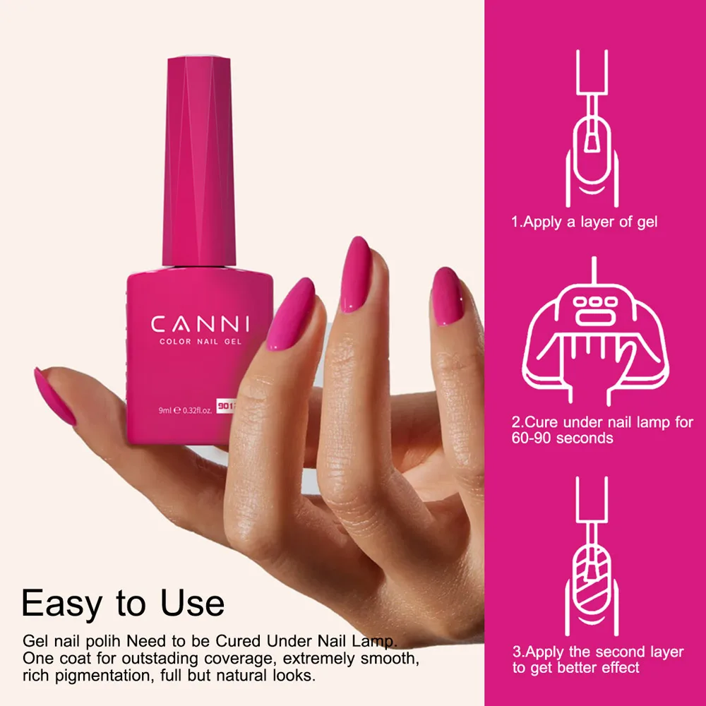 Venalisa CANNI HEMA FREE Nagel-Gel-Nagellack, 9 ml, Soak Off UV-LED-Gel-Lack, vollständige Abdeckung, super Textur, wunderschöne Nagelmaniküre – Detail 35