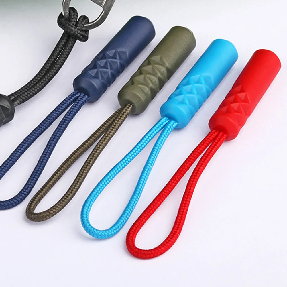 

20Pcs Plastic Zipper Puller Cylinder Head Durable Replacement for Jackets Bags Luggage Backpacks Clothes Fix Repair