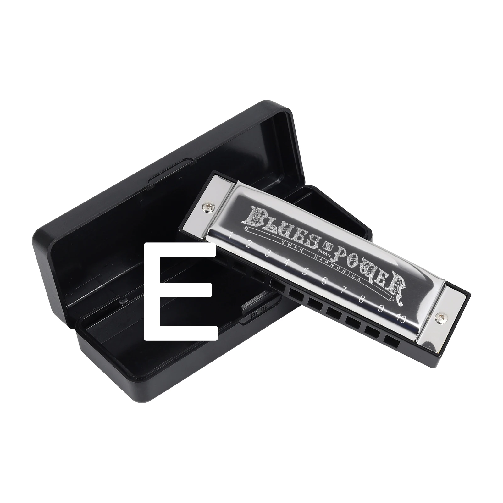 Diatonic Blues Harmonica with Case for Students