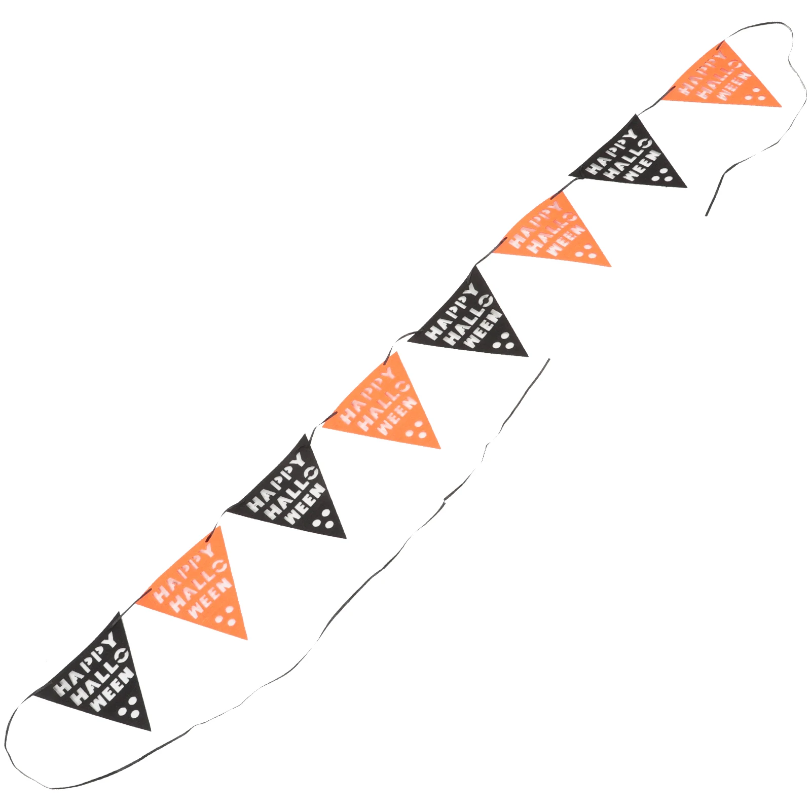 

1 String Of Halloween Felt Banner Decoration Triangle Bunting Flags Party Hanging Decor For Home Outdoor Festival Use