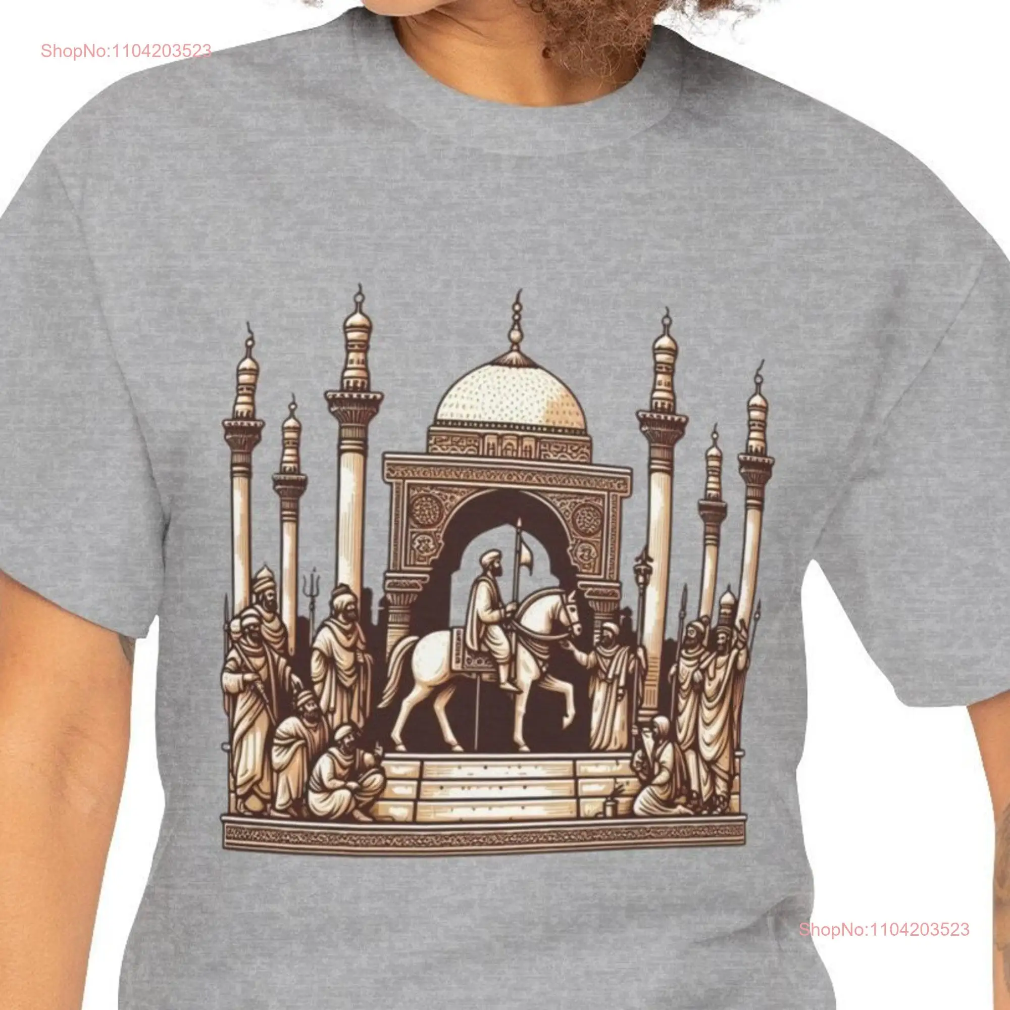 Ancient Persian ArT T Shirt Empire Historical Mosque Design Pharaoh Castle long or short sleeves