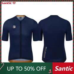 Santic Men's Summer Cycling Jerseys Road Cycling Suit Breathable Quick Drying Short Sleeve Cycling Tops