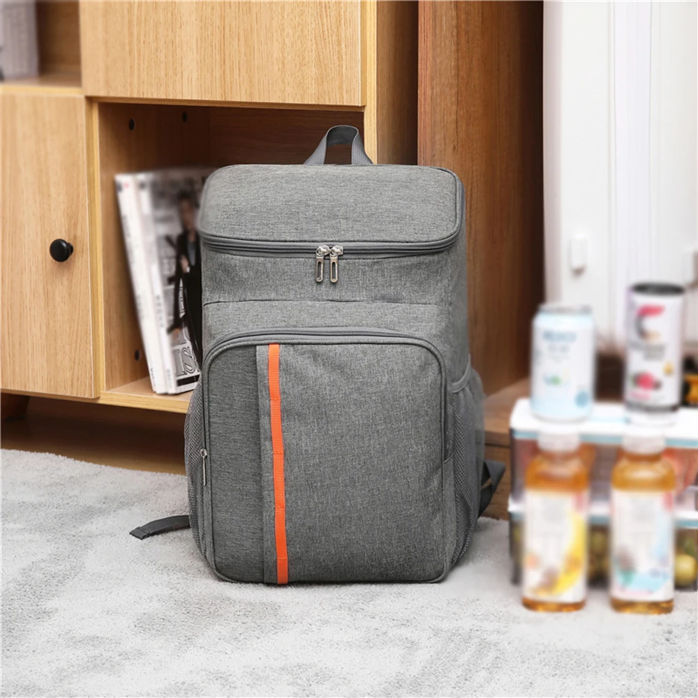 18L Large Capacity Leak Proof Lunch Backpack Thermal Large Picnic Cool and Warm Insulated Bag Outdoor Storage Shoulder Bag