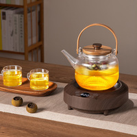 800W Smart Tea Brewer 6 Gear Adjust Tea Maker Household Boiling Water Heater Mini Electric Ceramic Stove Timed Tea Stove 220V