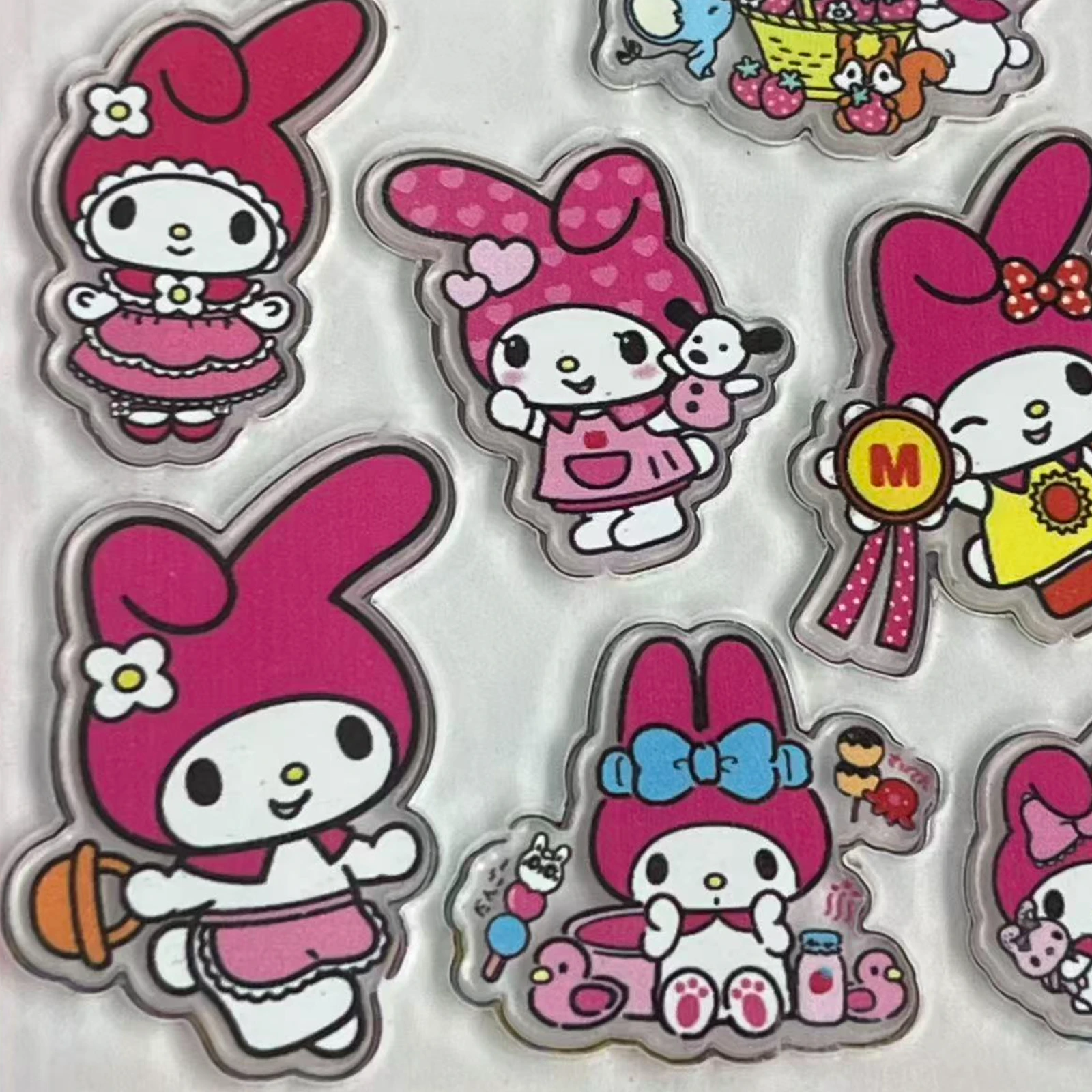 Sanrio Cartoon 3D-Aufkleber: Hello Kitty & My Melody, Tagebuch- und Schreibwarendekorationen für Kinder
