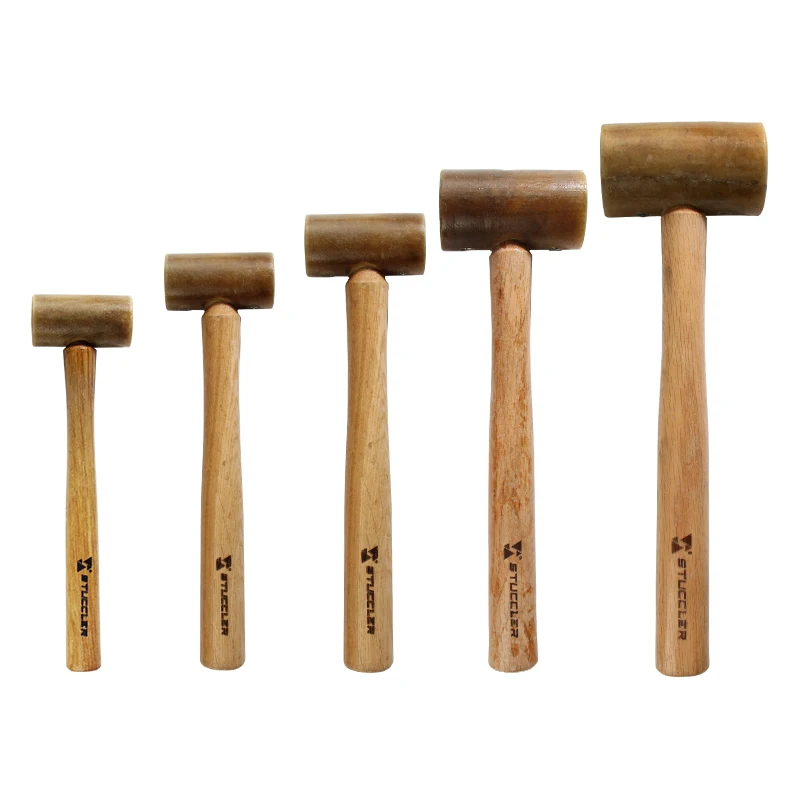 Stuccler Rawhide Mallet Jewelry Metal Smithing Tool Gold Silver Crafting Hammering Rawhide Hammer 25mm/32mm/44mm/48mm