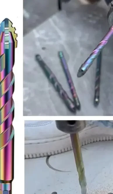 

3/5/6PCS Four-Flute Eccentric Drill Drilling Glass Tile Punching Triangle Bit Power Tool Accessories