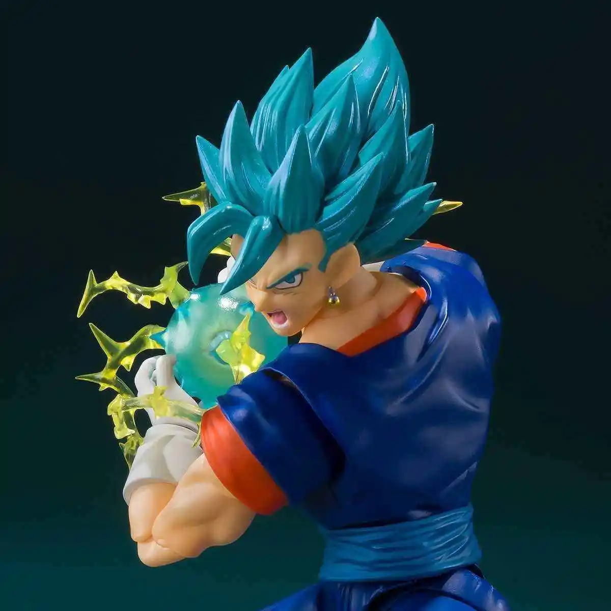 Bandai Shf Originele Dragon Ball Z Vegetto Actiefiguren Blauw Haar Super Saiyan God Collectible Model Decoratie Anime Serie