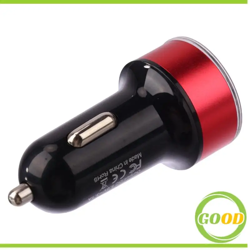

Universal 12V-24V Fast Dual USB Car Charger Adapter LED Display High Quality Cigarette Socket Lighter ABS Car Phone Charger