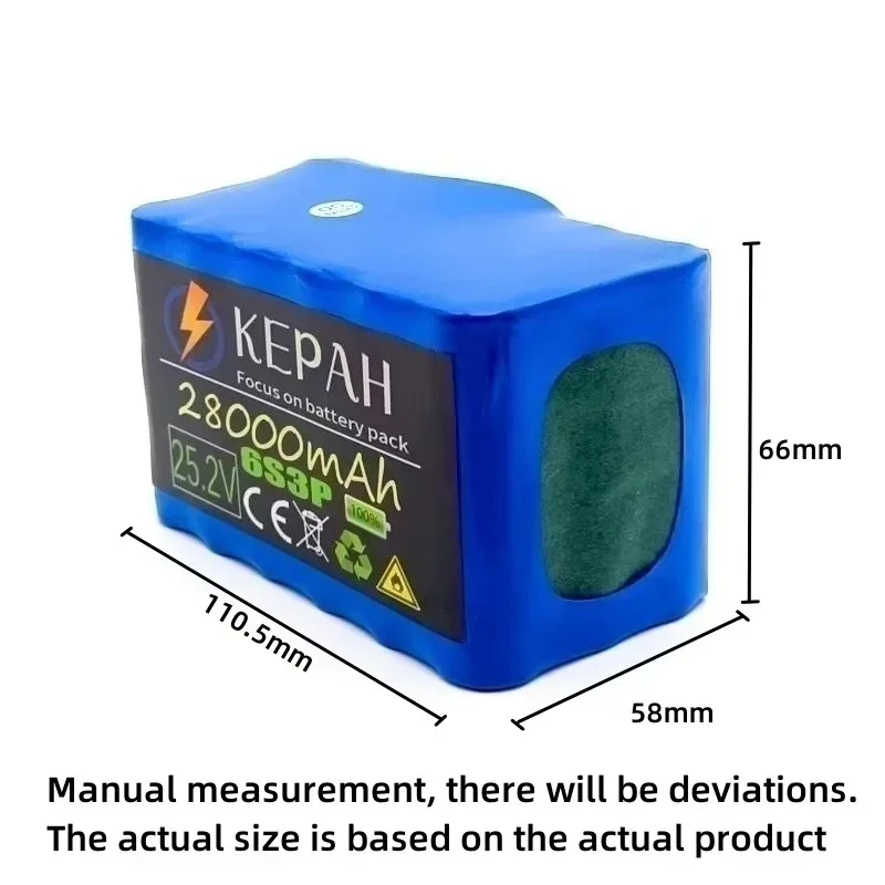 25.2V 28.0Ah 6s3p 18650 lithium battery, 25.2V 28000mAh lithium-ion battery pack, 6s3p original 6s3p 18650 lithium original