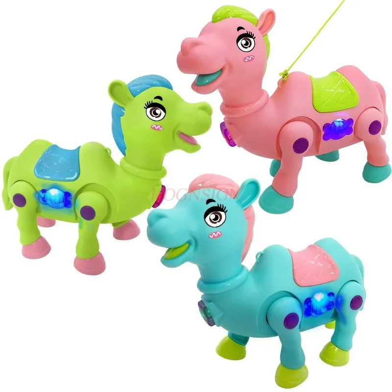 Étals de chameaux en ULélectrique pour enfants, jouets de chameau colorés Sonaron, jouets électriques, vente chaude