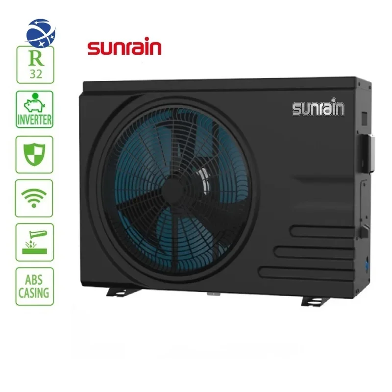 

ECO R32 Gas Air To Water Heat Pump Swimming Pool Heaters Built In WIFI With DC Inverter Compressor