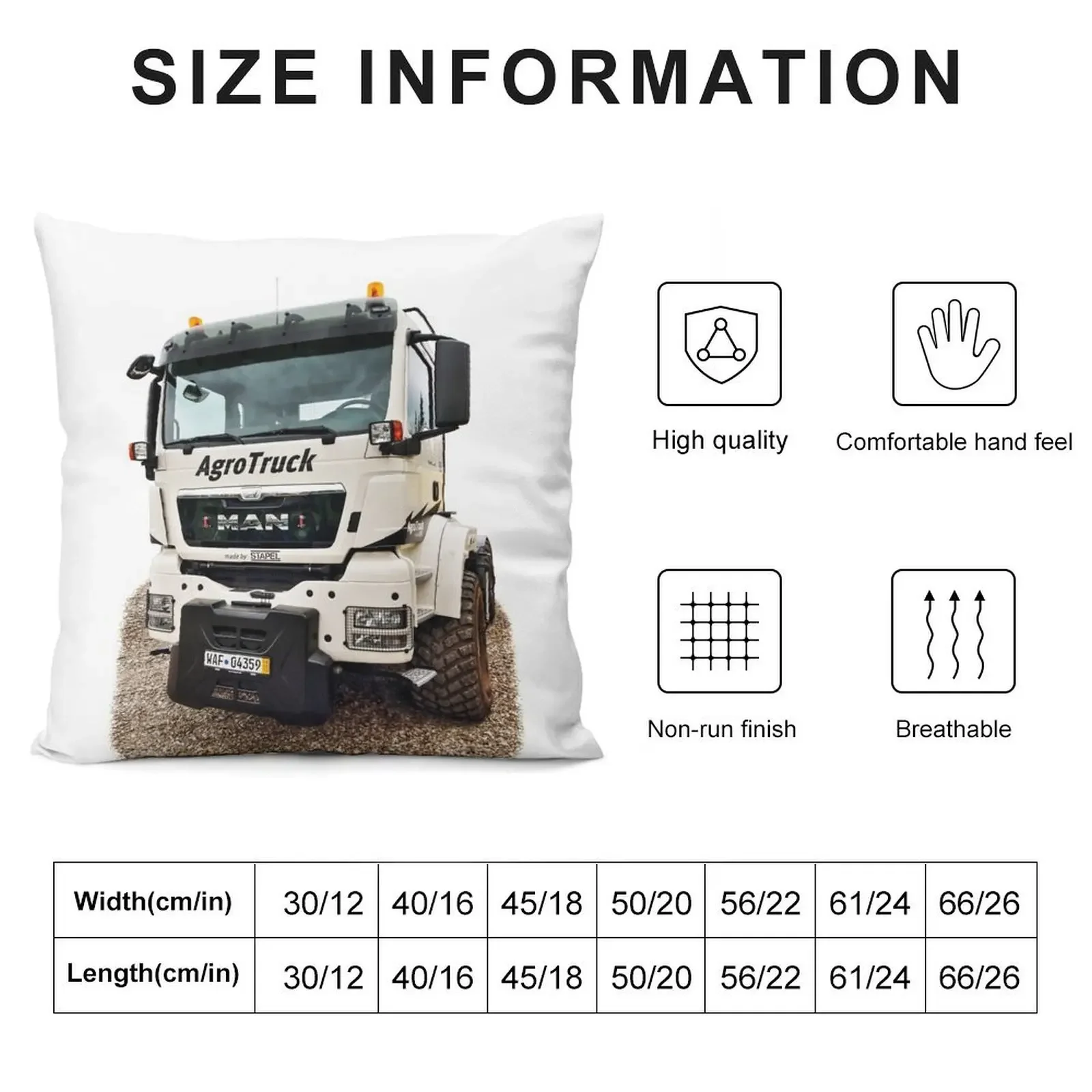 AgroTruck MAN TGS 18.440 4x4 - Trucknology Days Throw Pillow Cushions For Decorative Sofa Throw Pillow pillow