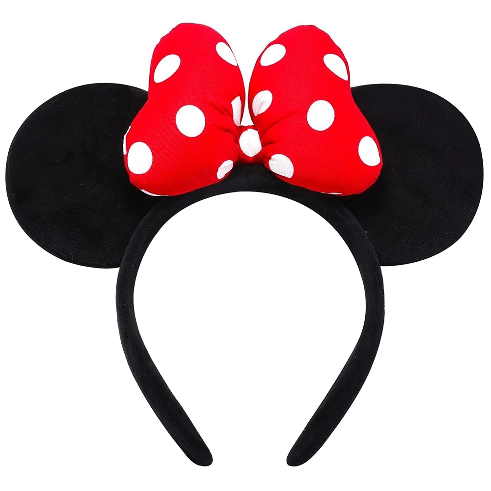 Modisches Mausohren-Haarband für Frauen und Damen, gepunktete Schleife, Mini-Ohren, Kostüm-Accessoires, Mädchen-Stirnband – Detail 6
